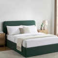 Ascot Ottoman Storage Bed - Green - DUSK