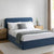 Ascot Ottoman Storage Bed - Mid Blue - DUSK