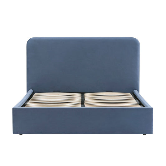 Ascot Ottoman Storage Bed - Mid Blue - DUSK