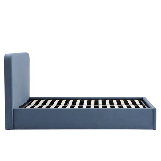 Ascot Ottoman Storage Bed - Mid Blue - DUSK