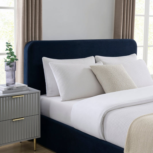 Ascot Ottoman Storage Bed - Navy - DUSK