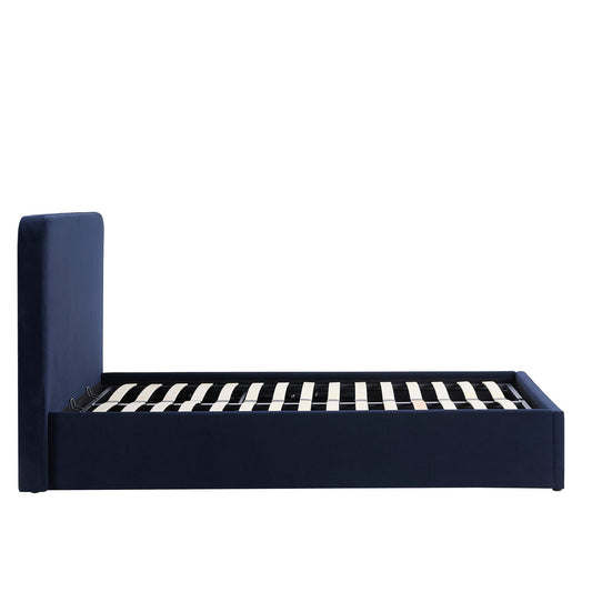 Ascot Ottoman Storage Bed - Navy - DUSK