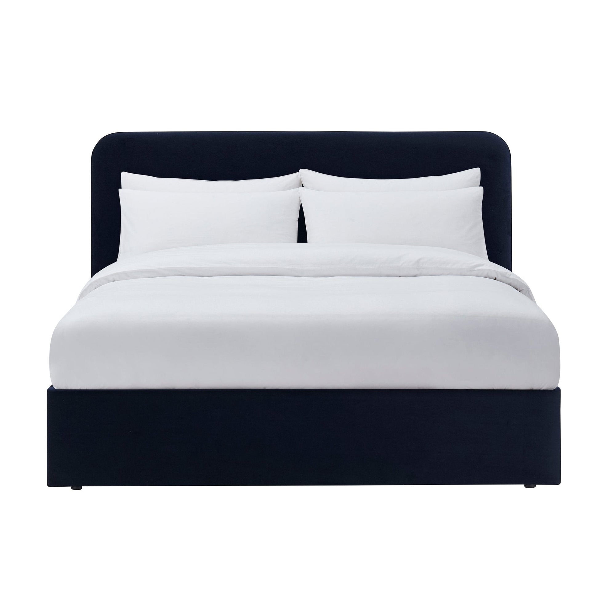 Ascot Ottoman Storage Bed - Navy - DUSK