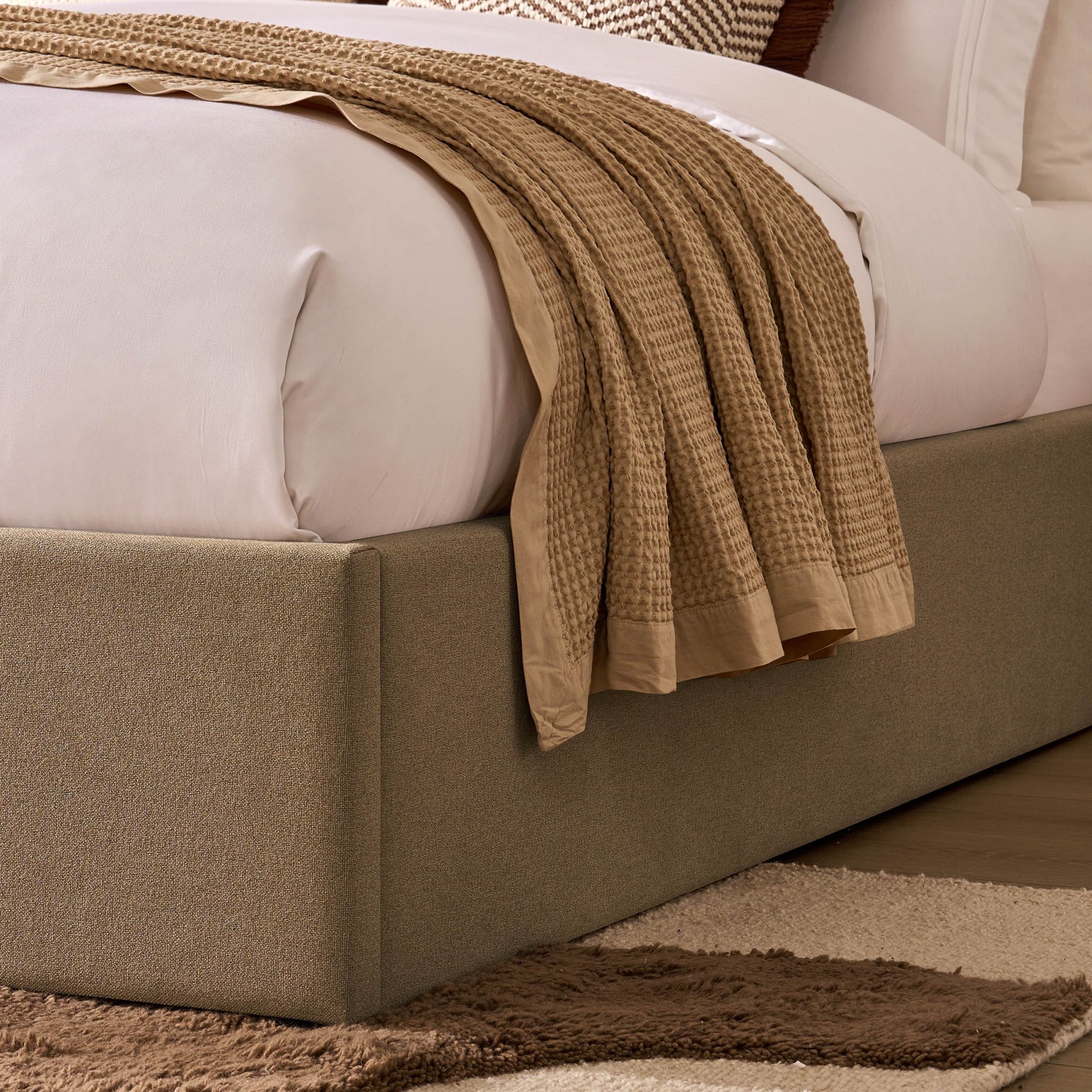 Ascot Ottoman Storage Bed - Oatmeal - DUSK