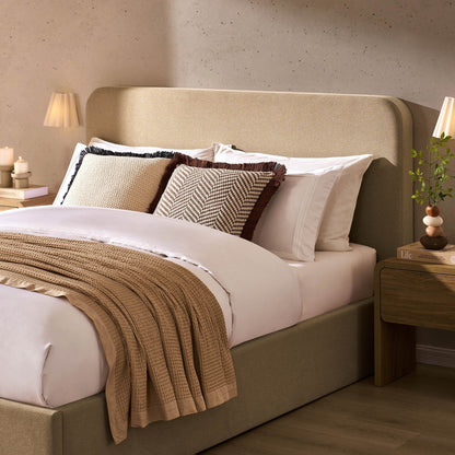 Ascot Ottoman Storage Bed - Oatmeal - DUSK