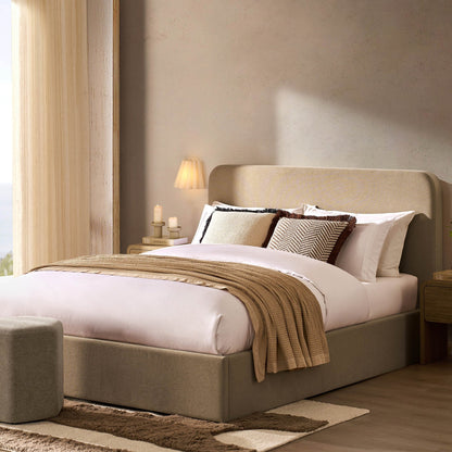 Ascot Ottoman Storage Bed - Oatmeal - DUSK