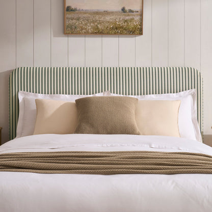 Ascot Ottoman Storage Bed - Sage Stripe - DUSK