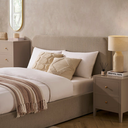 Ascot Ottoman Storage Bed - Stone Grey - DUSK