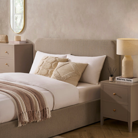 Ascot Ottoman Storage Bed - Stone Grey - DUSK