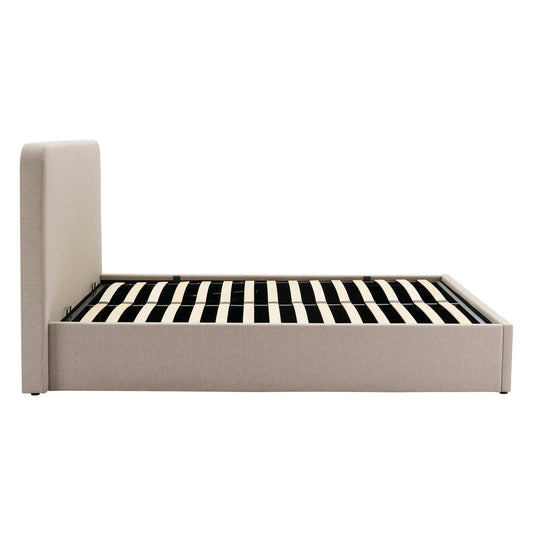 Ascot Ottoman Storage Bed - Stone Grey - DUSK