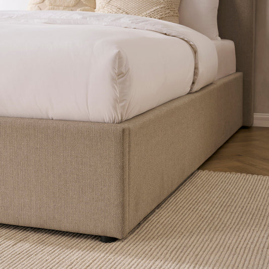 Ascot Ottoman Storage Bed - Stone Grey - DUSK