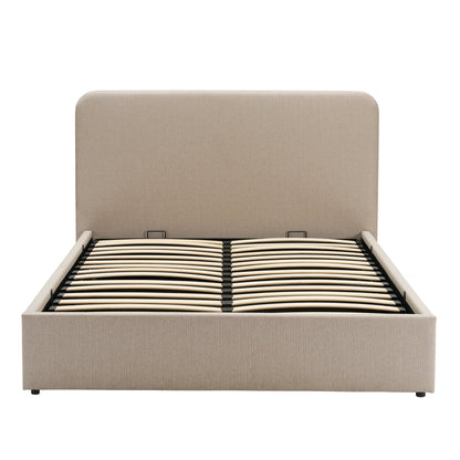 Ascot Ottoman Storage Bed - Stone Grey - DUSK