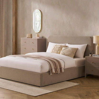 Ascot Ottoman Storage Bed - Stone Grey - DUSK