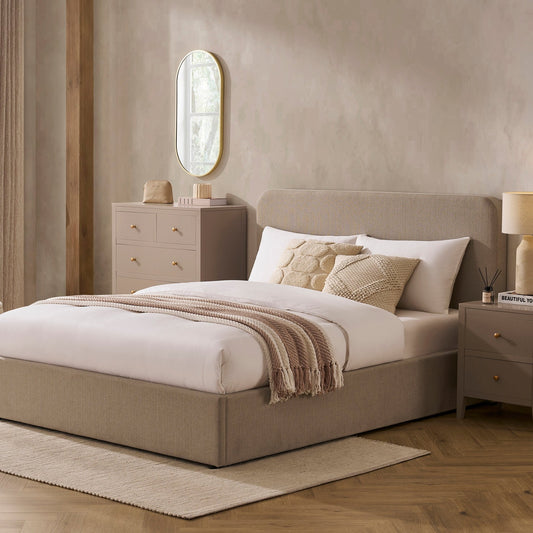 Ascot Ottoman Storage Bed - Stone Grey - DUSK