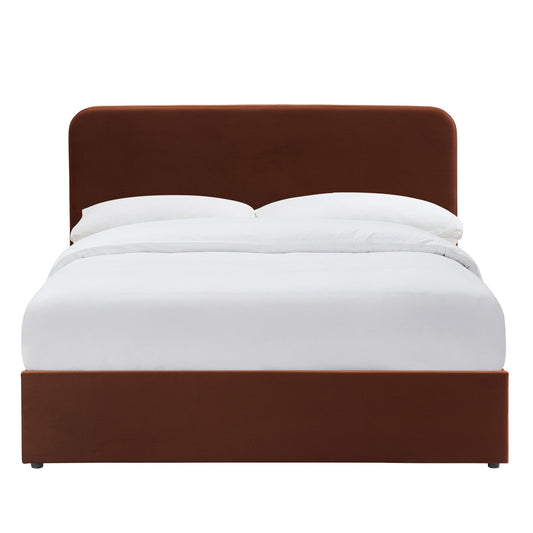 Ascot Ottoman Storage Bed - Terracotta - DUSK