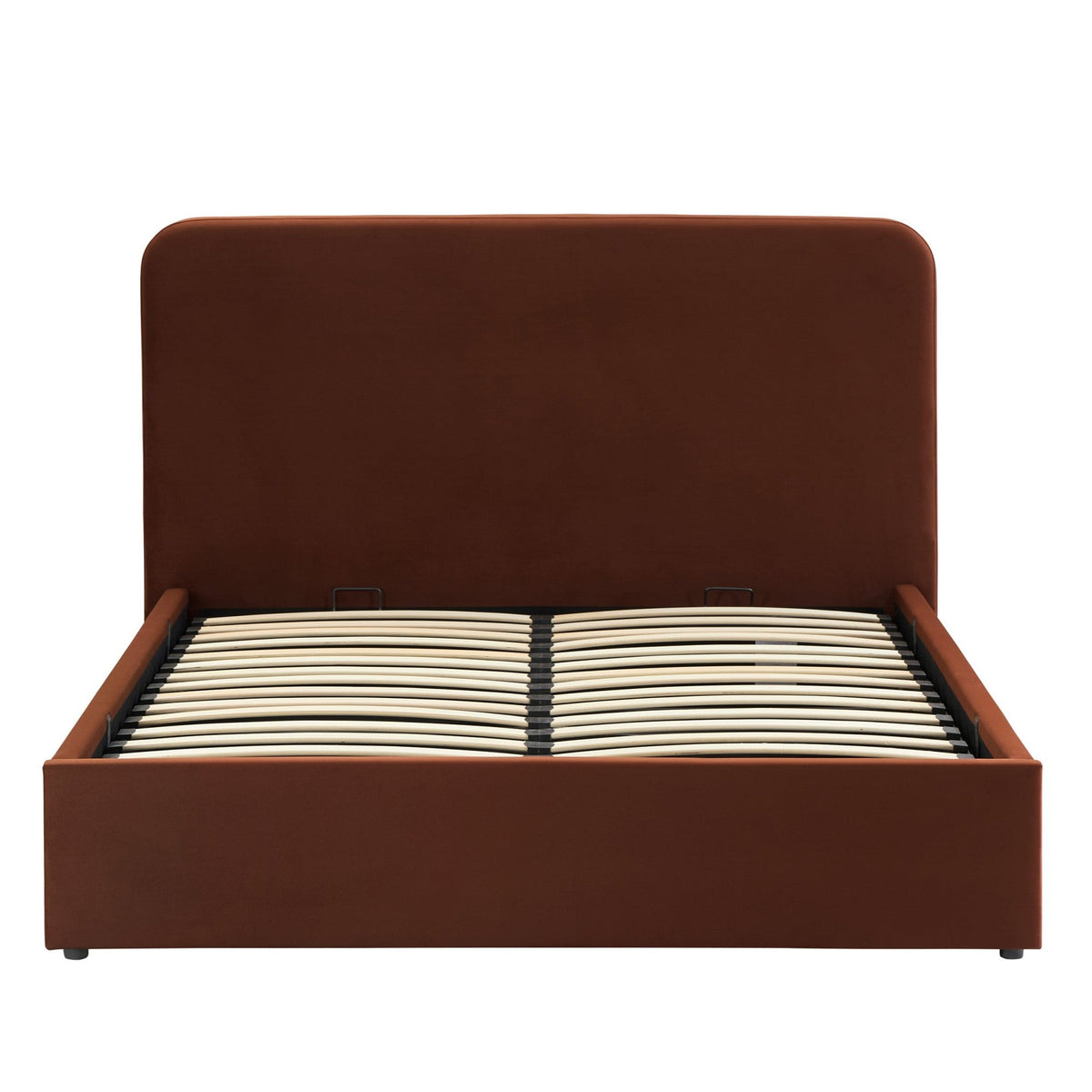 Ascot Ottoman Storage Bed - Terracotta - DUSK