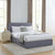 Ascot Ottoman Storage Bed - Woven Light Grey - DUSK