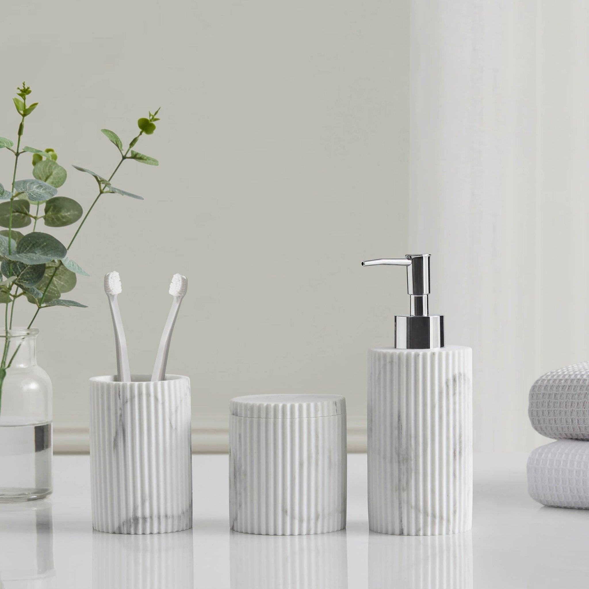 Athena Bathroom Accessories Bundle - Set of 3 - DUSK