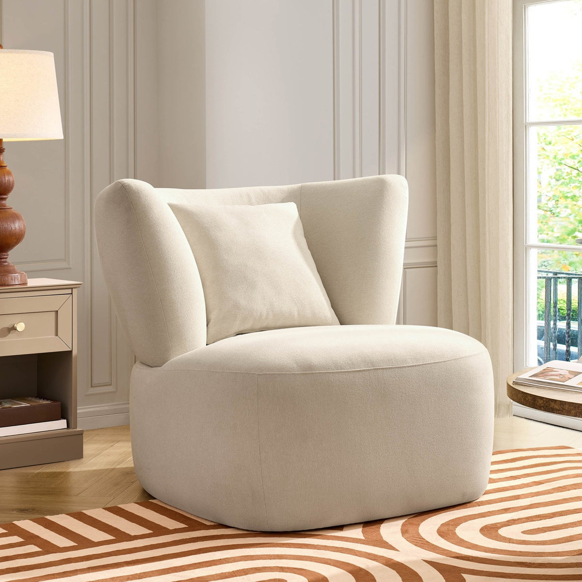 Athens Armchair - Cream Linen - DUSK