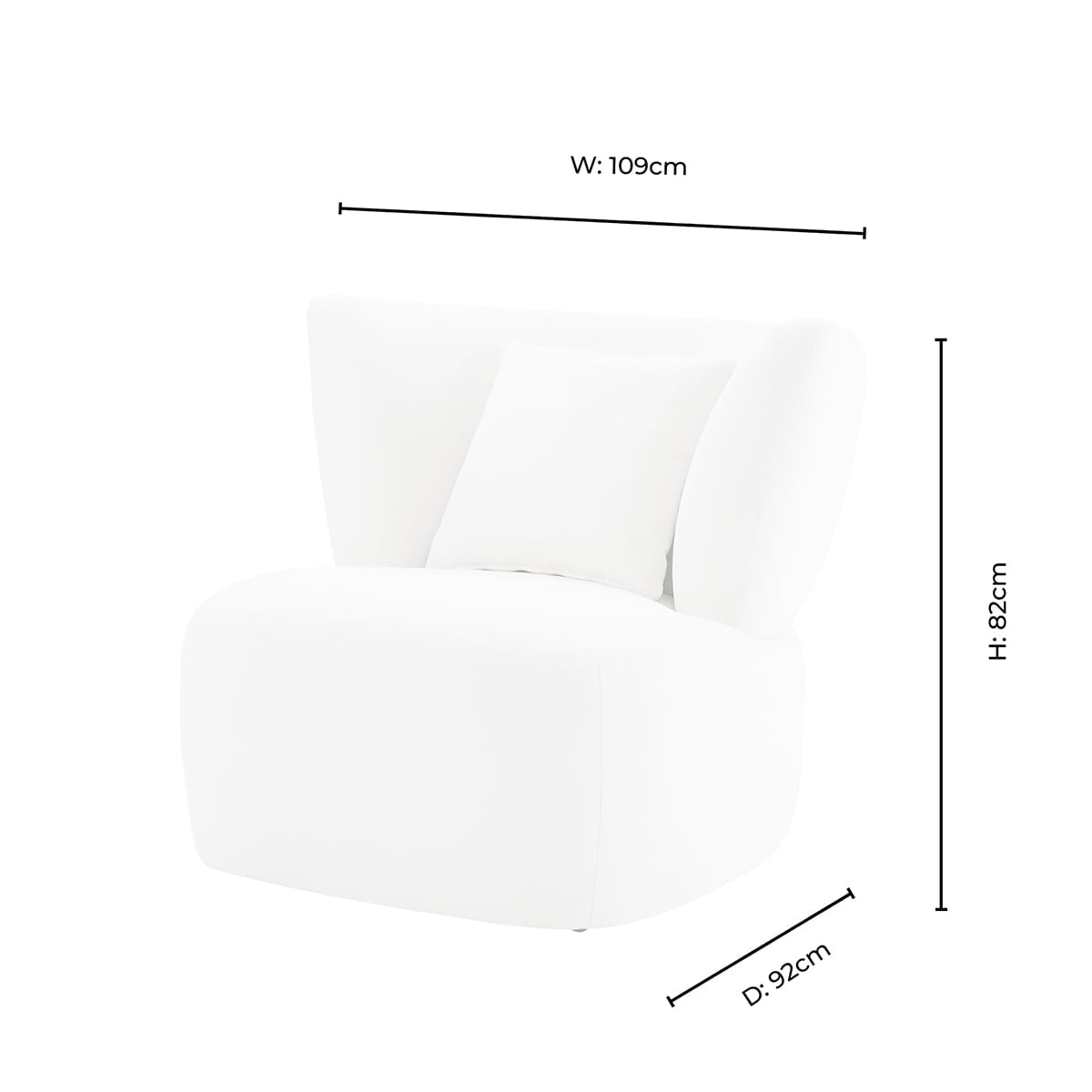 Athens Armchair - Cream Linen - DUSK