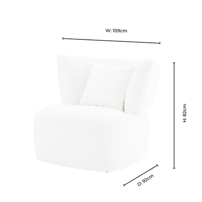 Athens Armchair - Cream Linen - DUSK