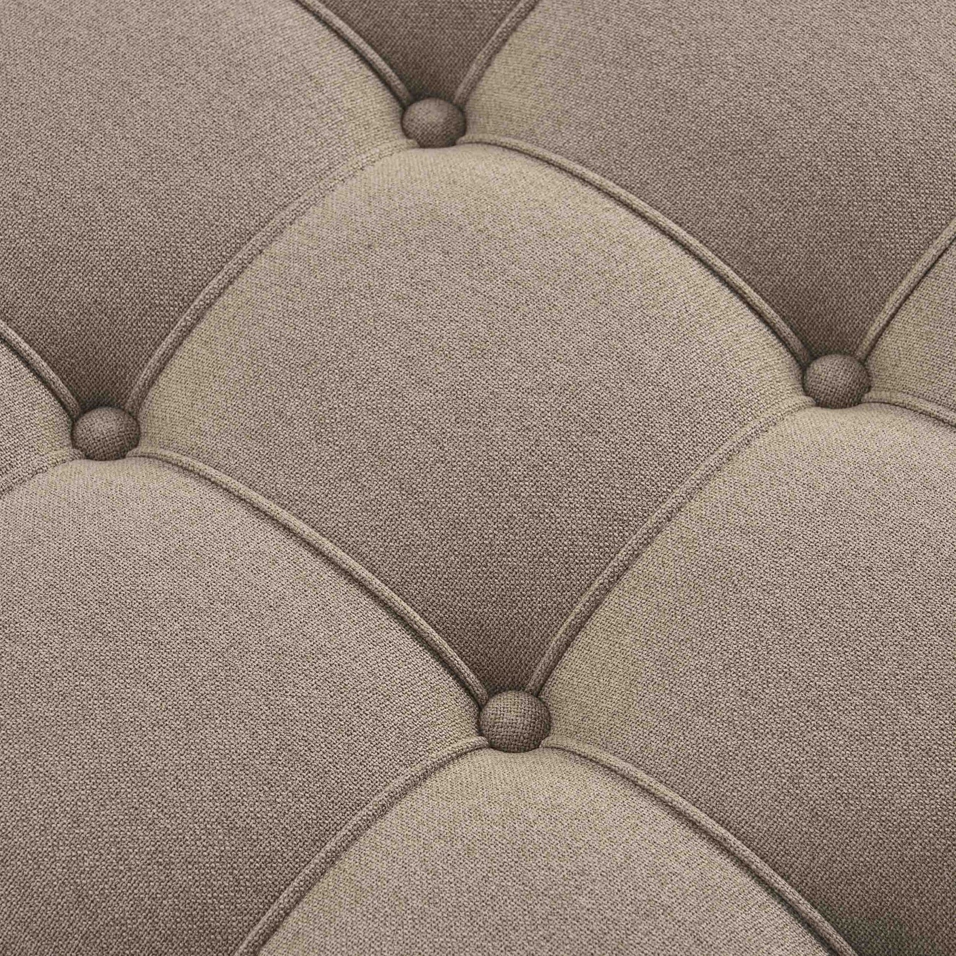 Aubrey Round Coffee Table Pouffe - Oatmeal - DUSK