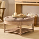 Aubrey Round Coffee Table Pouffe - Oatmeal - DUSK
