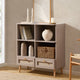 Aurelia Bookcase With Drawers - Taupe - DUSK