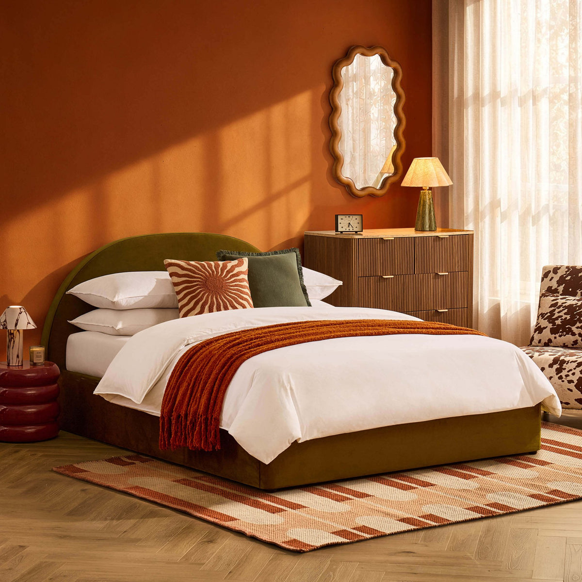 Austin Ottoman Storage Bed - Rich Green - DUSK