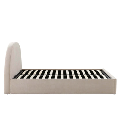 Austin Ottoman Storage Bed - Stone - DUSK