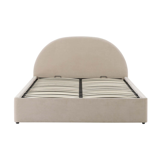 Austin Ottoman Storage Bed - Stone - DUSK