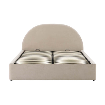 Austin Ottoman Storage Bed - Stone - DUSK