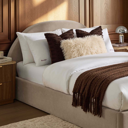 Austin Ottoman Storage Bed - Stone - DUSK