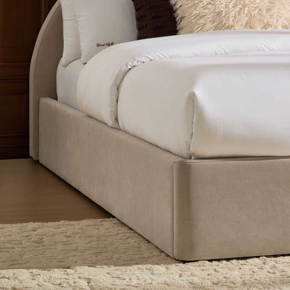 Austin Ottoman Storage Bed - Stone - DUSK