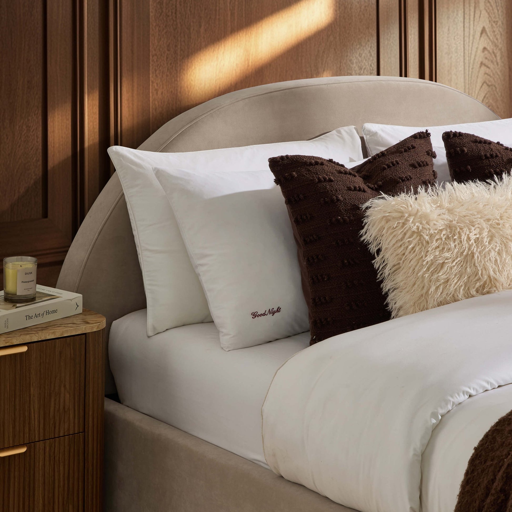 Austin Ottoman Storage Bed - Stone - DUSK