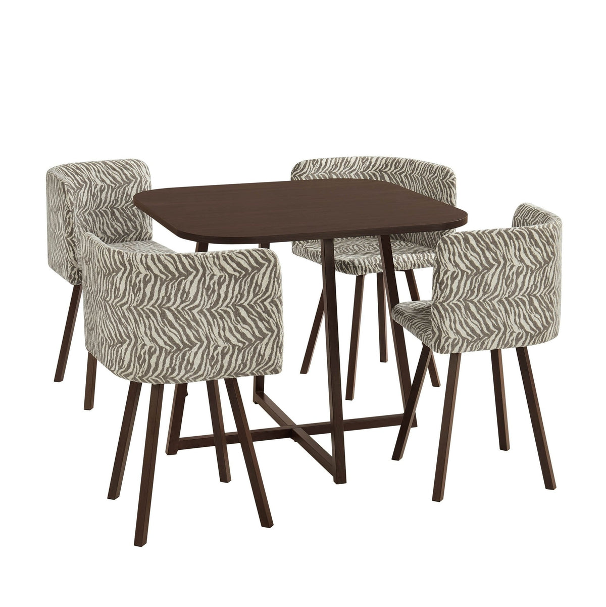 Ava Dining Chair Set - Animal Stripe - DUSK