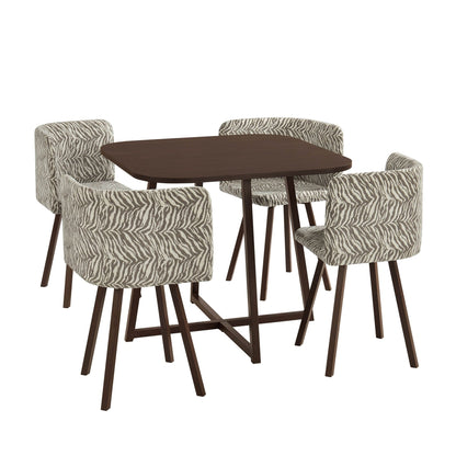 Ava Dining Chair Set - Animal Stripe - DUSK