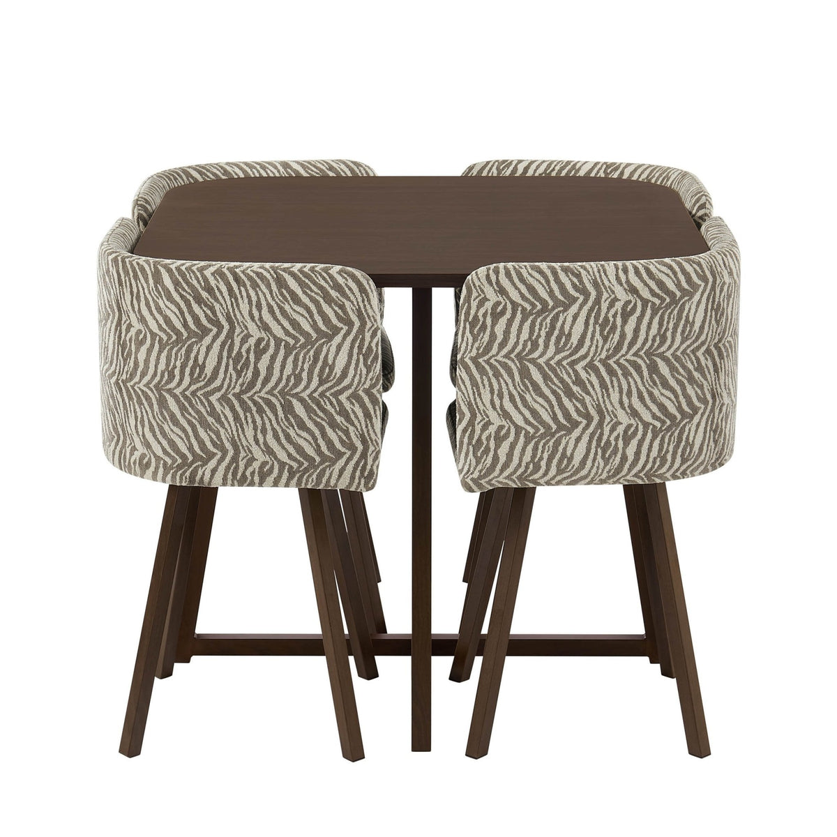 Ava Dining Chair Set - Animal Stripe - DUSK