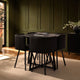 Ava Dining Chair Set - Black - DUSK