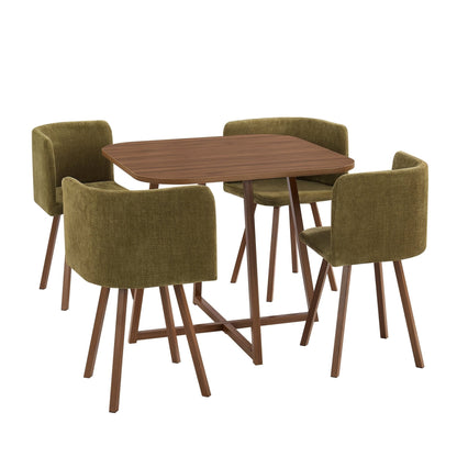 Ava Dining Chair Set - Chenille Olive - DUSK