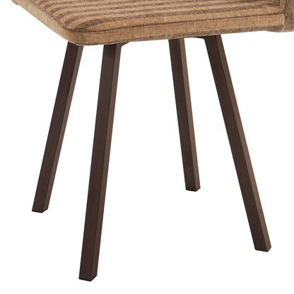 Ava Dining Chair Set - Toffee Stripe - DUSK