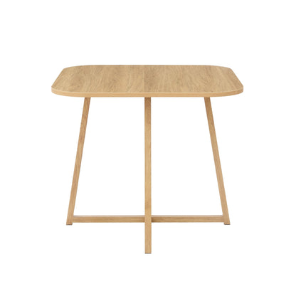 Ava Space Saver 4 Seater Dining Table and Chairs - Light Wood/Green - DUSK