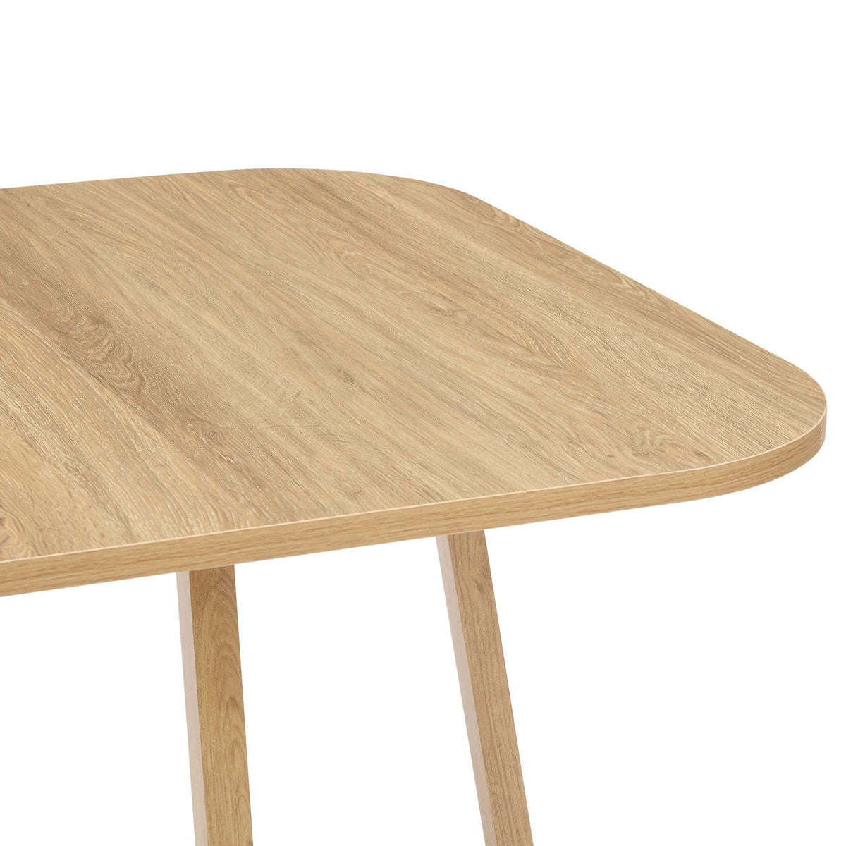 Ava Space Saver 4 Seater Dining Table and Chairs - Light Wood/Green - DUSK
