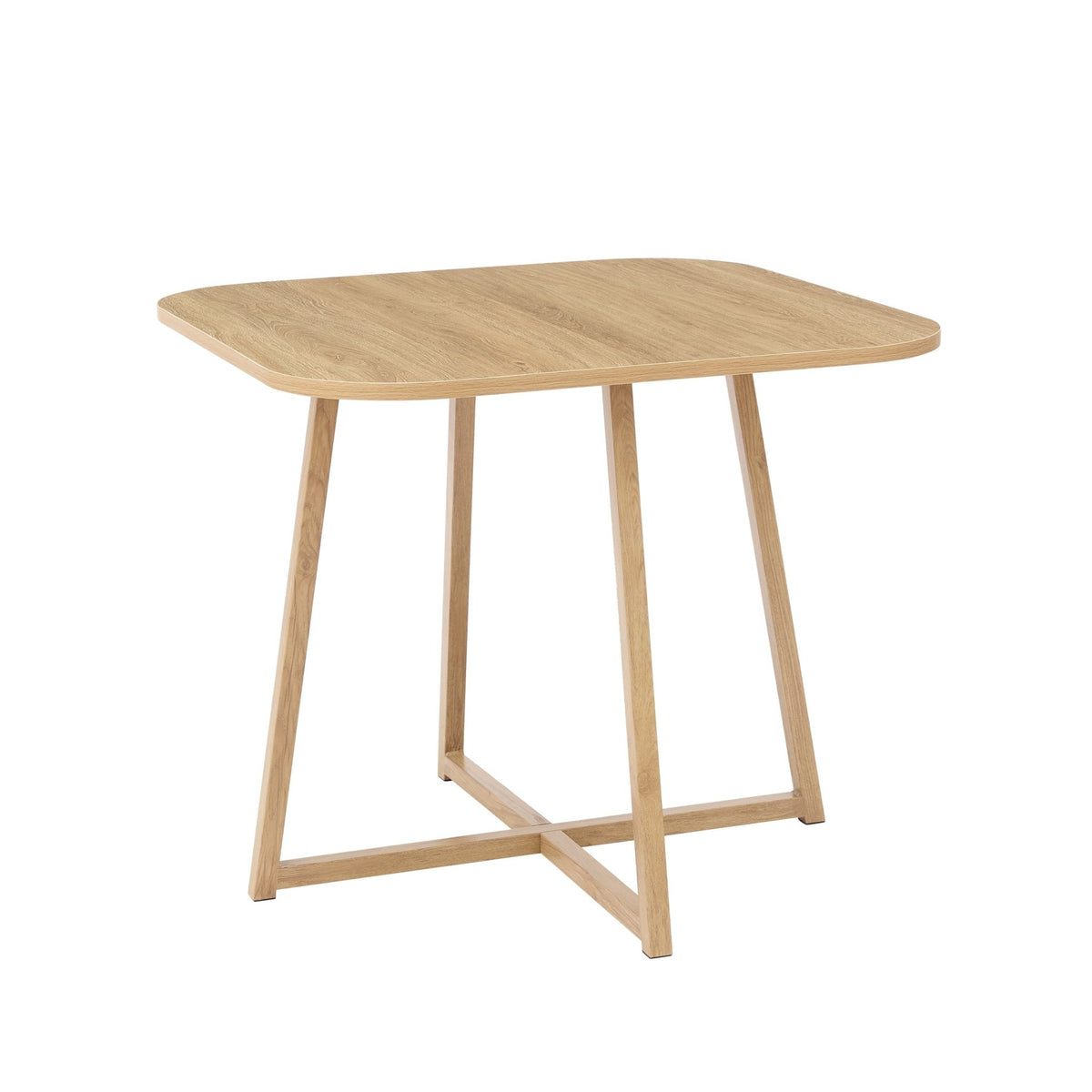 Ava Space Saver 4 Seater Dining Table and Chairs - Light Wood/Green - DUSK