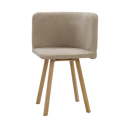 Ava Space Saver 4 Seater Dining Table and Chairs - Mushroom - DUSK