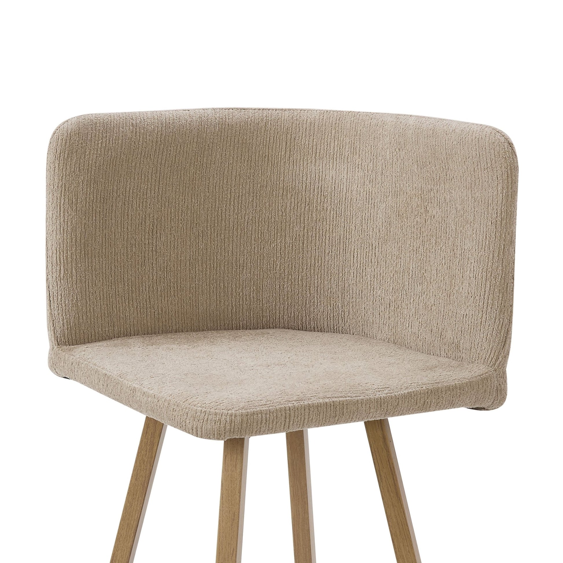 Ava Space Saver 4 Seater Dining Table and Chairs - Mushroom - DUSK