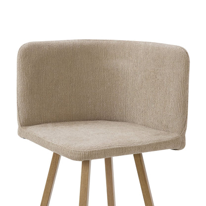 Ava Space Saver 4 Seater Dining Table and Chairs - Mushroom - DUSK