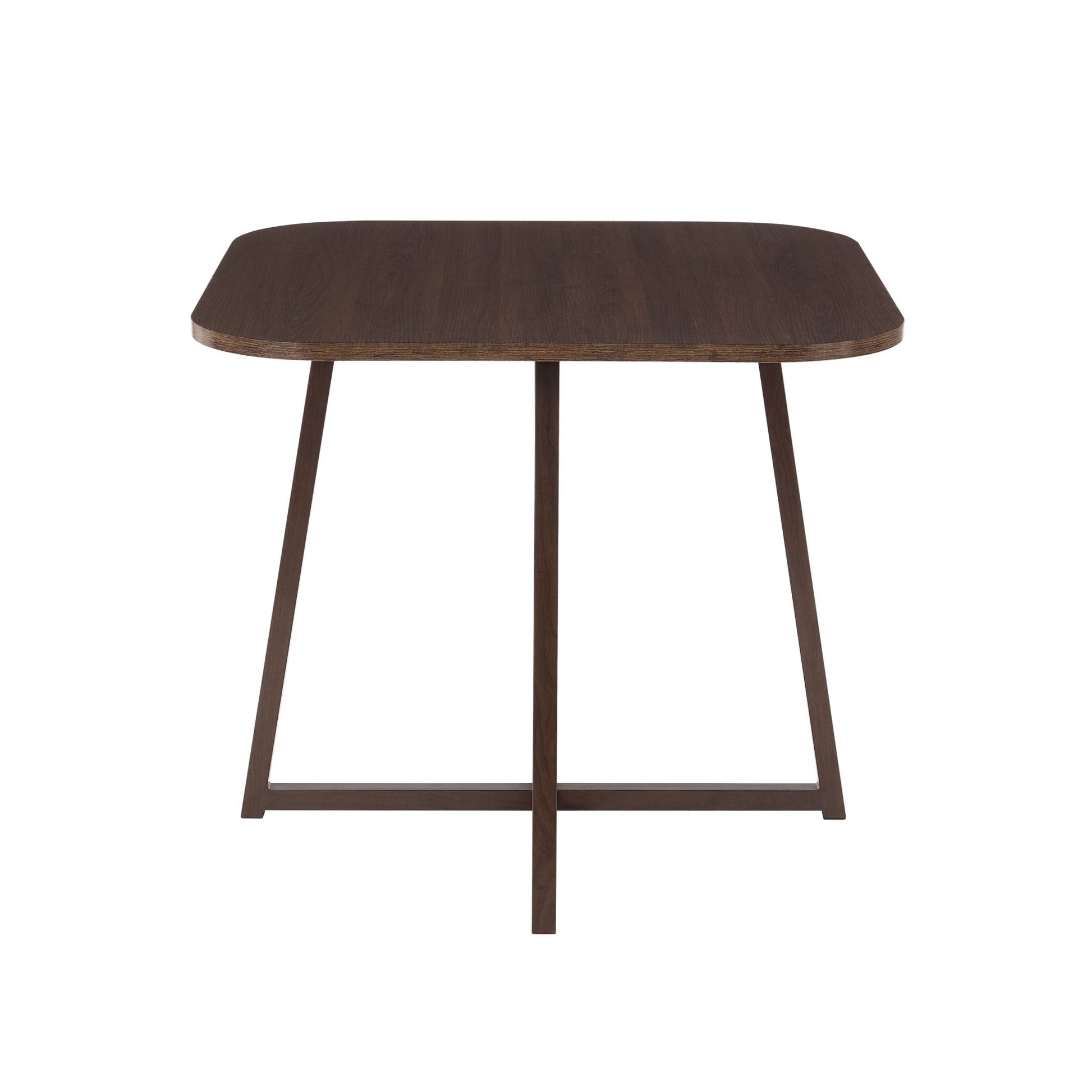 Ava Space Saver 4 Seater Dining Table and Chairs - Walnut/Stone - DUSK