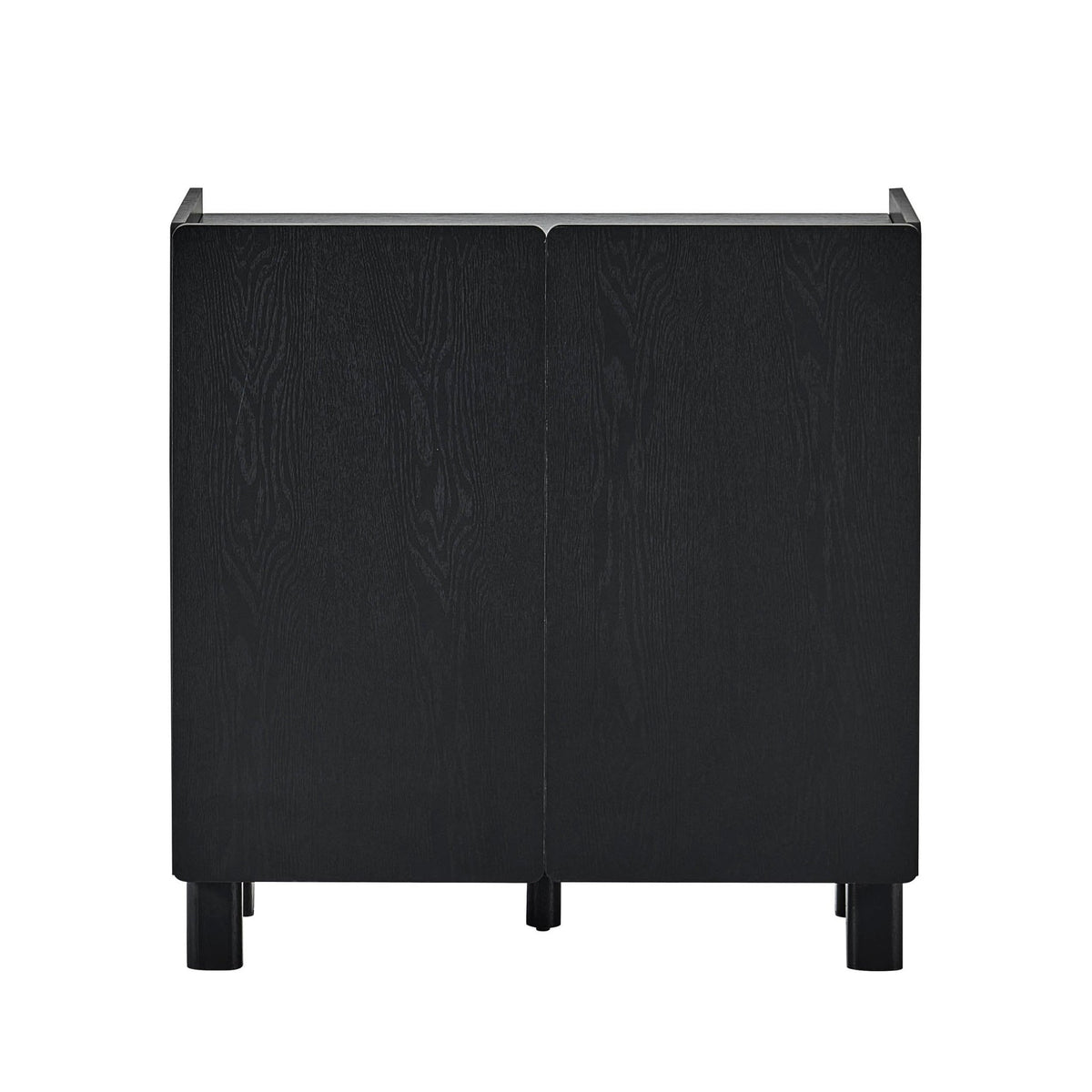 Avalon 2 Door Sideboard - Black Wood Effect - DUSK