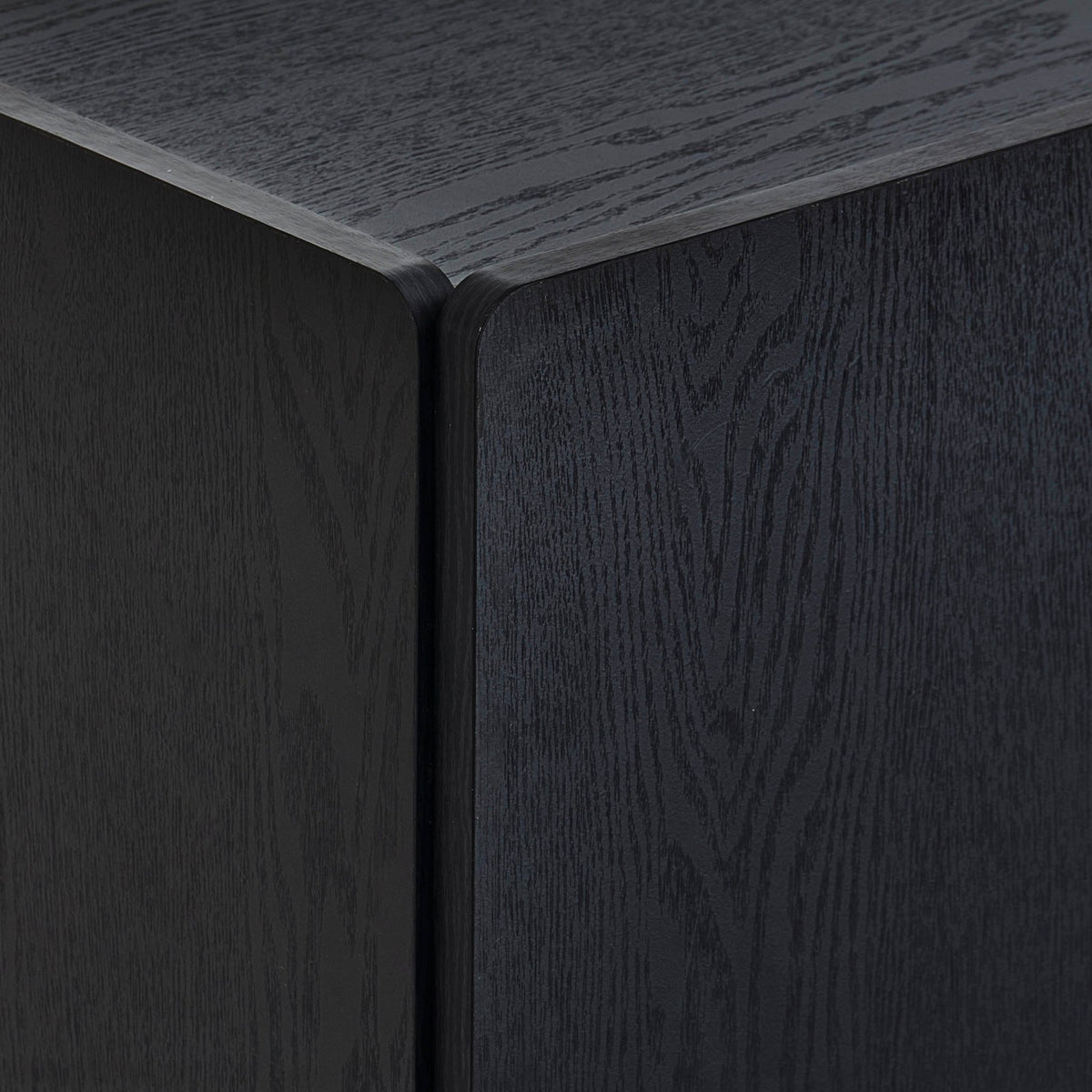 Avalon 2 Door Sideboard - Black Wood Effect - DUSK